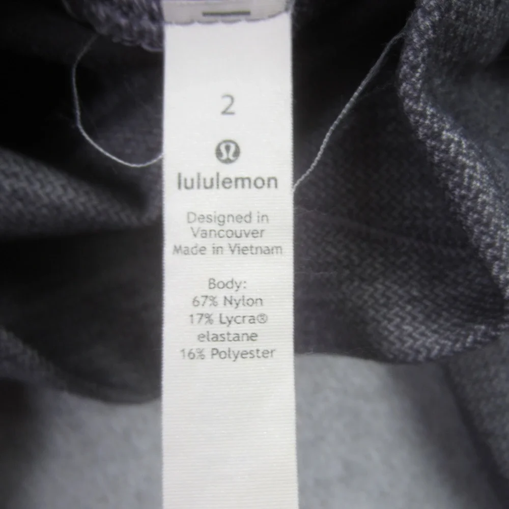 Lululemon Leggings Womens 2 Gray Align‎ Crop High Rise Yoga Athletic